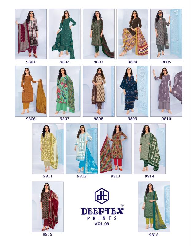 Deeptex Miss India Vol-98 – Readymade Kurti Pant With Dupatta - Wholesale Catalog