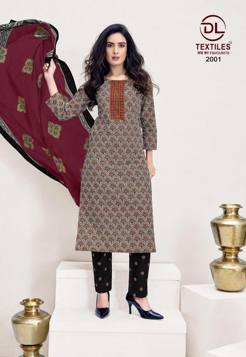 DL Kutchi Ajrakh Vol-2 – Kurti Pant With Dupatta - Wholesale Catalog