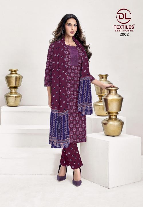 DL Kutchi Ajrakh Vol-2 – Kurti Pant With Dupatta - Wholesale Catalog