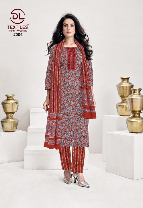 DL Kutchi Ajrakh Vol-2 – Kurti Pant With Dupatta - Wholesale Catalog