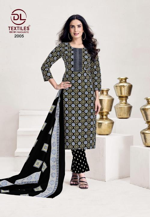 DL Kutchi Ajrakh Vol-2 – Kurti Pant With Dupatta - Wholesale Catalog