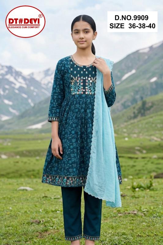 Dt Devi Kalpana 9909 catalog kids wear delhi wholesaler