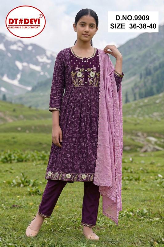 Dt Devi Kalpana 9909 catalog kids wear delhi wholesaler