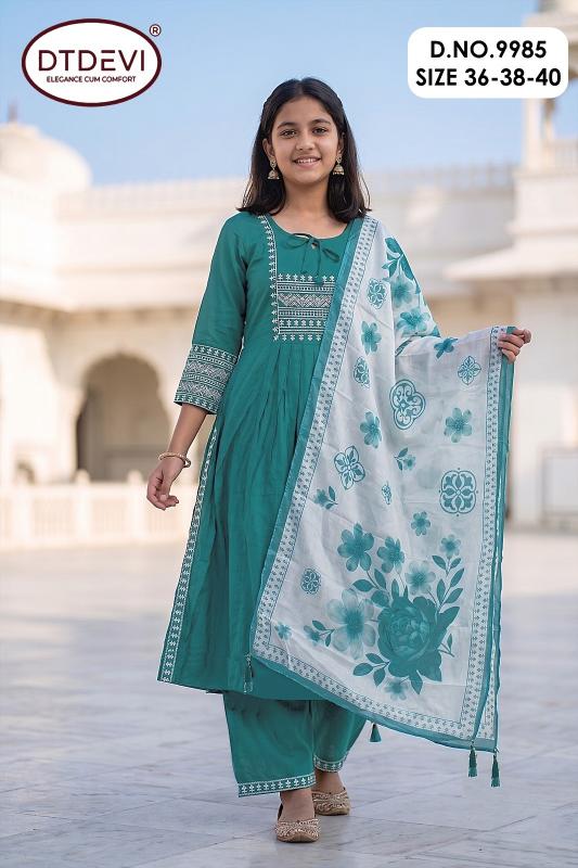 DT Devi Mallika vol 3 9985 catalog kids wear wholesale shops at dadar mumbai