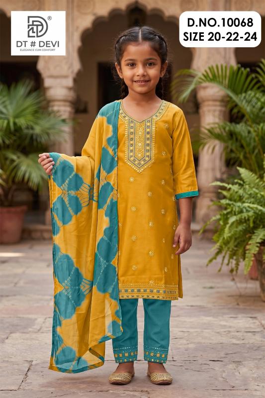 Dt Devi Pihu vol 14 10068 Catalog kids wear wholesale