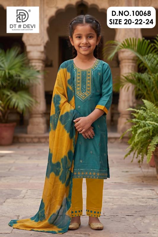 Dt Devi Pihu vol 14 10068 Catalog kids wear wholesale