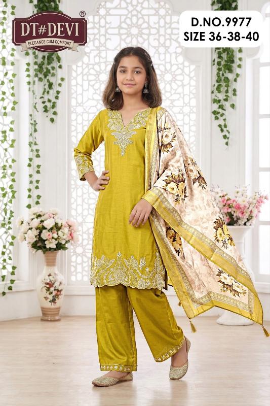 DT Devi Swinika vol 3 9977 catalog kids wear wholesale market ulhasnagar