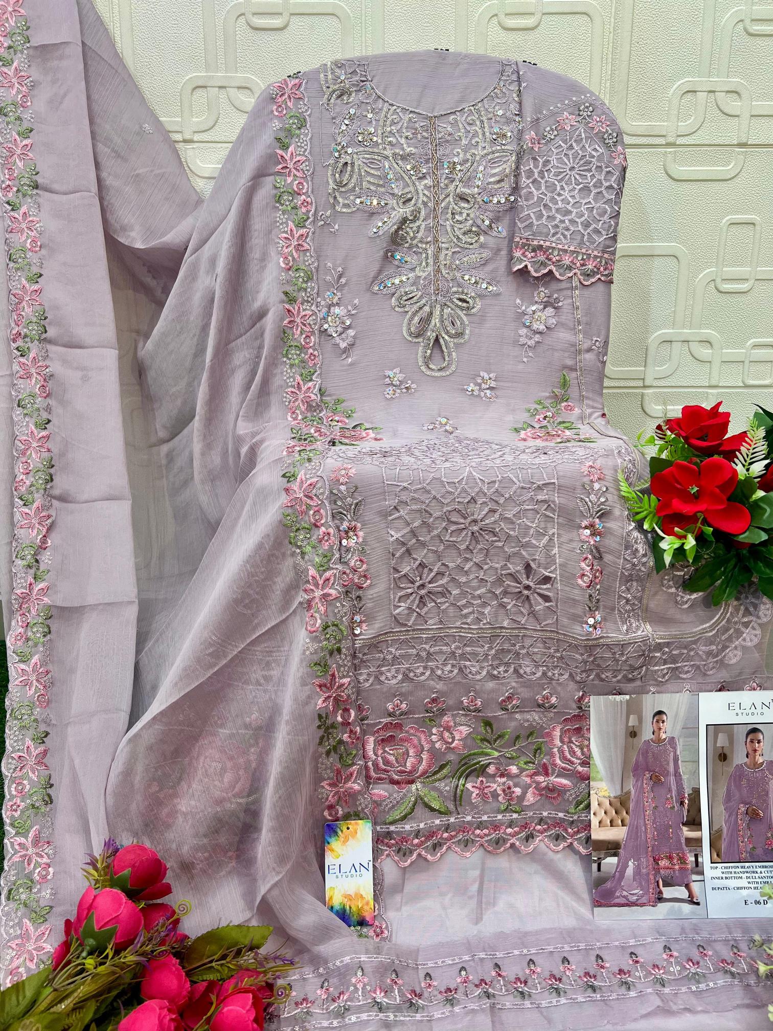 Elan E 06 catalog wholesale pakistani suits buy online