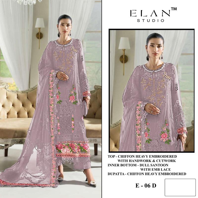 Elan E 06 catalog wholesale pakistani suits buy online