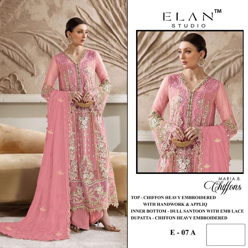 Elan E 07 catalog pakistani suits at wholesale price
