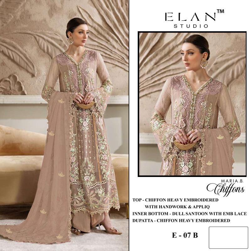 Elan E 07 catalog pakistani suits at wholesale price
