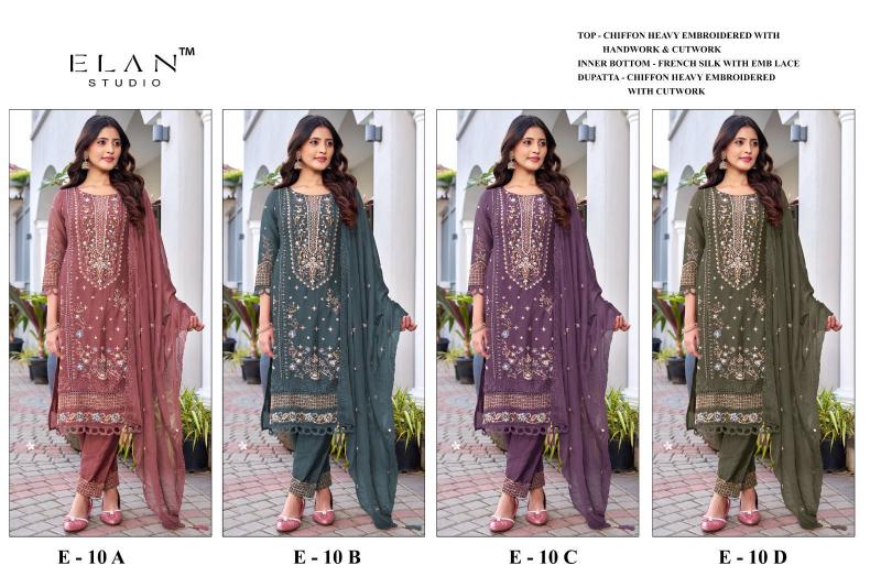 Elan E 10 vol 2 catalog wholesale pakistani suit