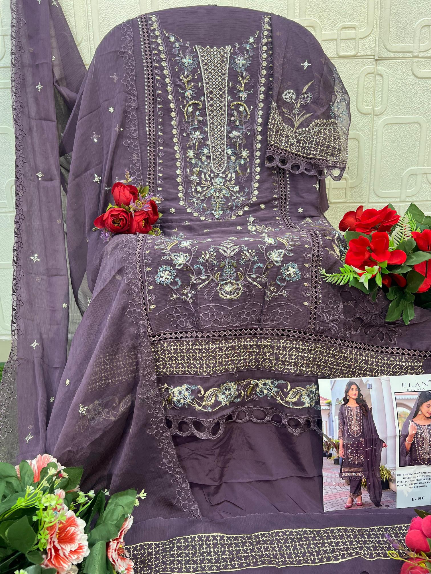 Elan E 10 vol 2 catalog wholesale pakistani suit