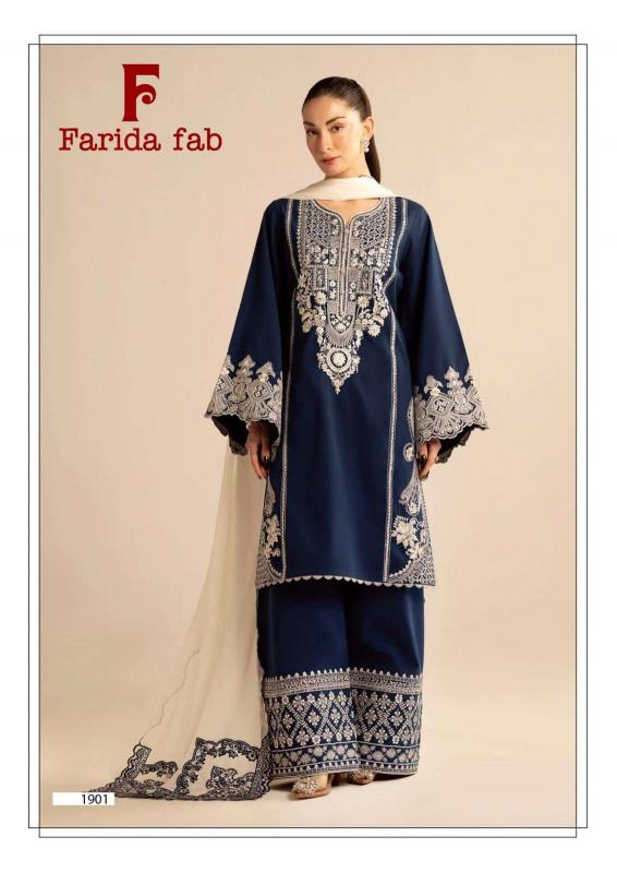 Farida Fab Chevron Vol 19 – Karachi Dress Material - Wholesale Catalog