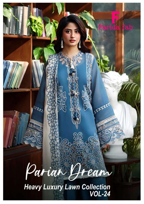 Farida Fab Parian Dream Vol-24 – Karachi Dress Material - Wholesale Catalog