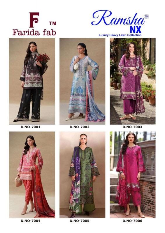 Farida Fab Ramsha Nx – Karachi Dress Material - Wholesale Catalog