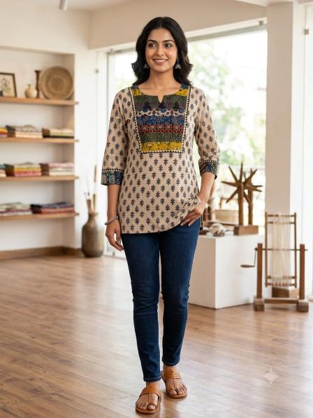 Felocity Ajrakh vol 7 catalog dehli kurti wholesaler