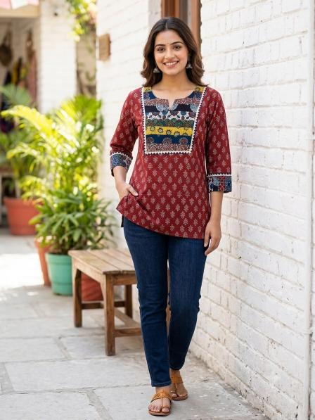 Felocity Ajrakh vol 7 catalog dehli kurti wholesaler