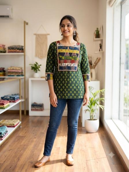 Felocity Ajrakh vol 8 catalog kurtis wholesaler in gujarat