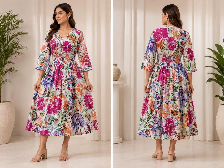 Felocity Cotton linen vol 6 catalog ikat kurtis wholesale