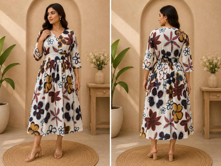 Felocity Cotton linen vol 6 catalog ikat kurtis wholesale