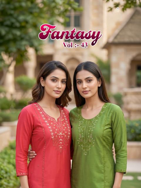 Felocity Fantasy vol 43 catalog kurtis wholesaler in amravati