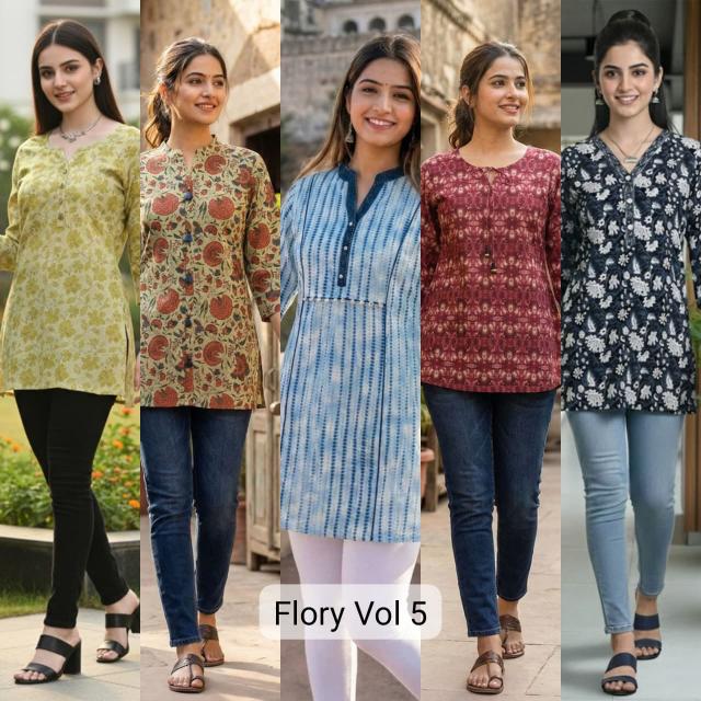 Felocity Flory Vol 5 Kurti exporters in Delhi