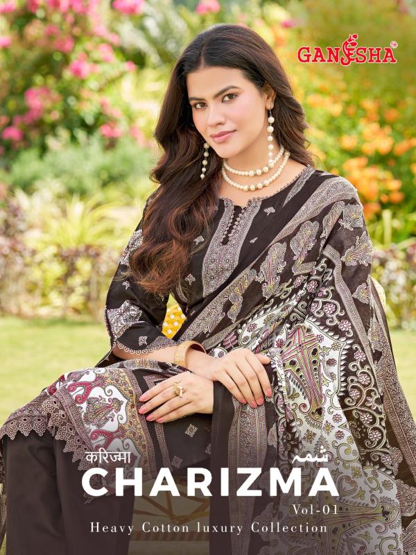 Ganesha Charizma Vol-1 – Karachi Dress Material - Wholesale Catalog