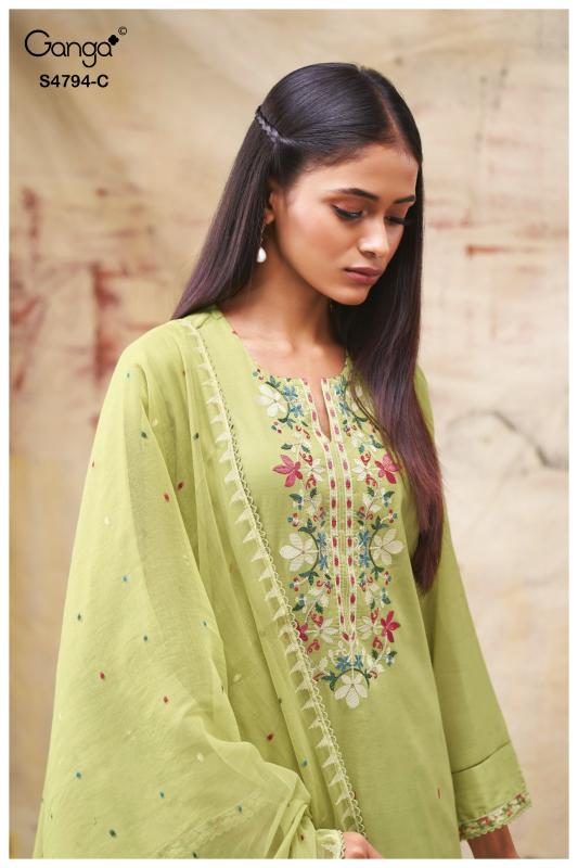Ganga Aisya 4794 catalog wholesale salwar kameez surat