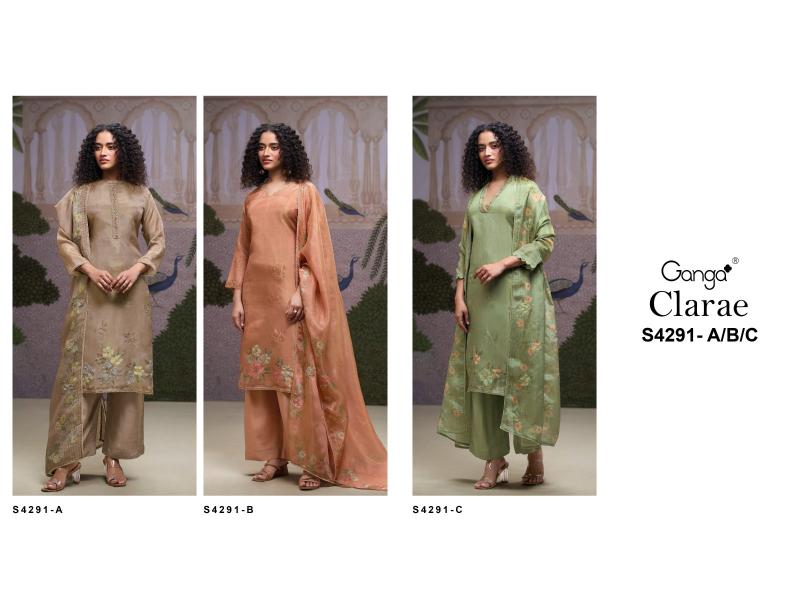 Ganga Clarae 4291 catalog wholesale salwar kameez in hyderabad