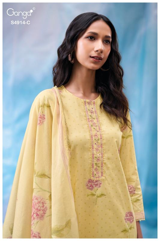 Ganga Dazia 4914 catalog wholesale salwar kameez catalogs