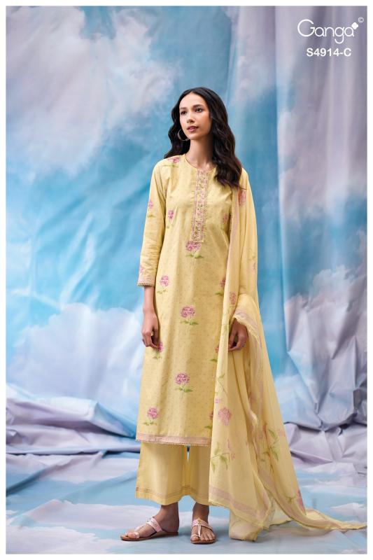 Ganga Dazia 4914 catalog wholesale salwar kameez catalogs