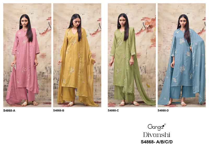 Ganga Divanshi 4868 catalog indian salwar kameez wholesale price