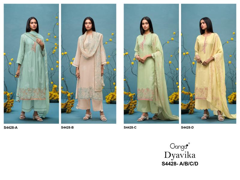 Ganga Dyavika 4428 catalog wholesale salwar kameez surat