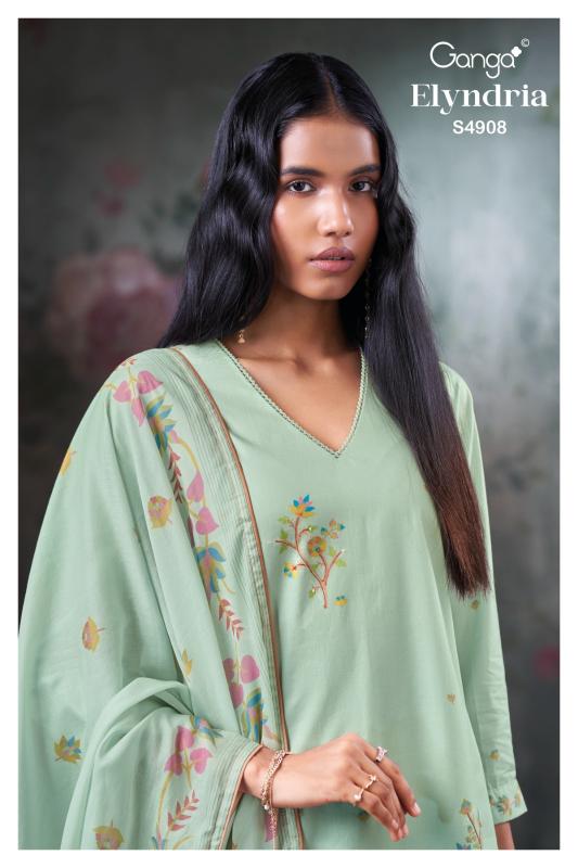 Ganga Elyndria 4908 catalog wholesale salwar kameez