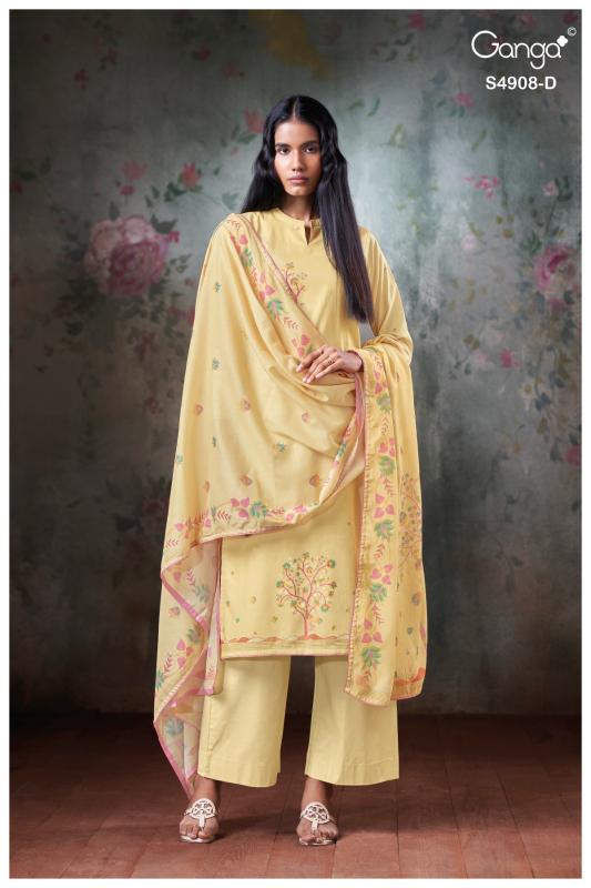 Ganga Elyndria 4908 catalog wholesale salwar kameez