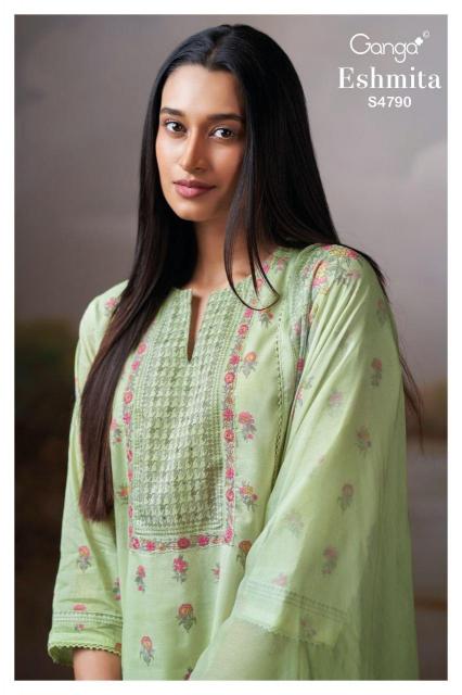 Ganga Eshmita 4790 catalog wholesale salwar kameez market in kolkata