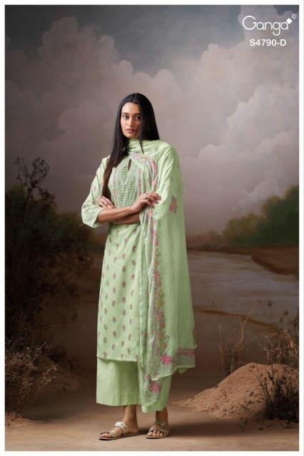 Ganga Eshmita 4790 catalog wholesale salwar kameez market in kolkata