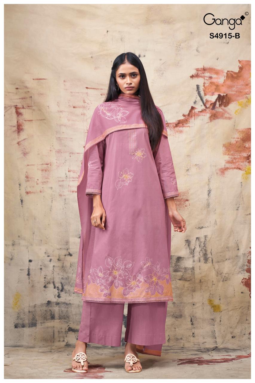 Ganga Fivanshi 4915 catalog buy wholesale salwar kameez online 