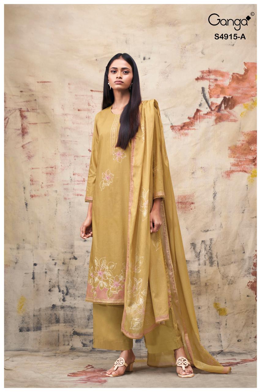 Ganga Fivanshi 4915 catalog buy wholesale salwar kameez online 