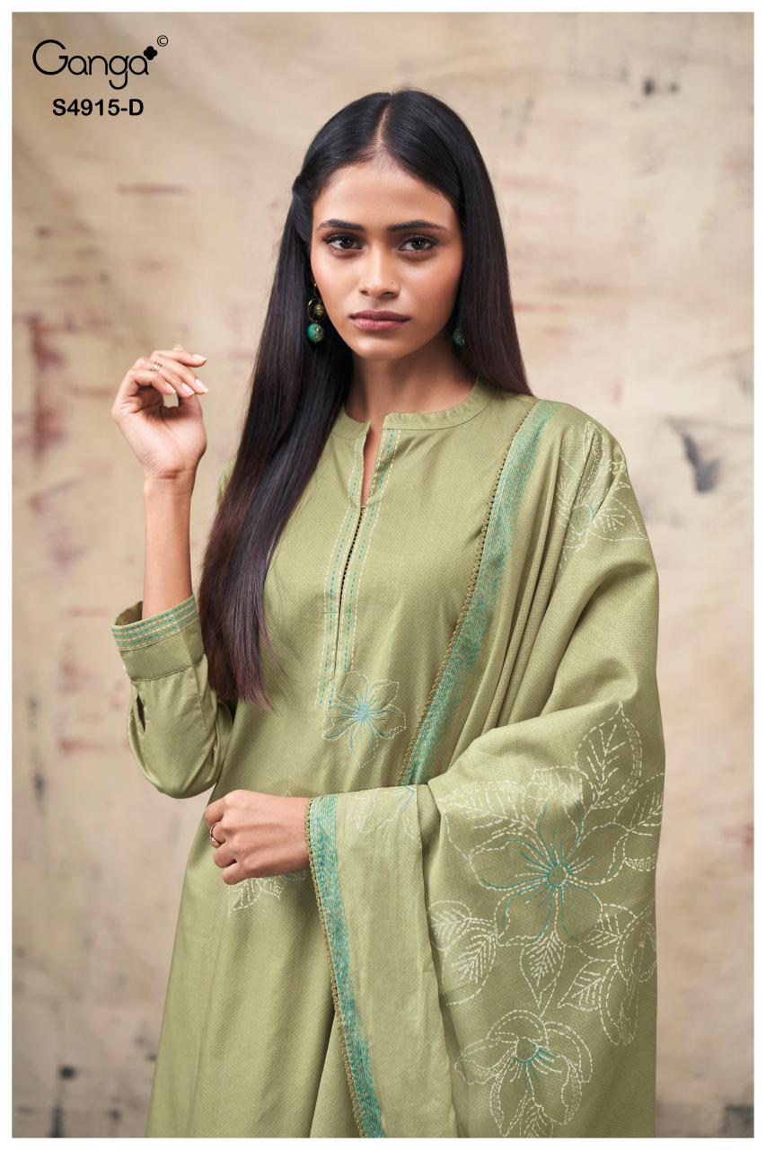 Ganga Fivanshi 4915 catalog buy wholesale salwar kameez online 