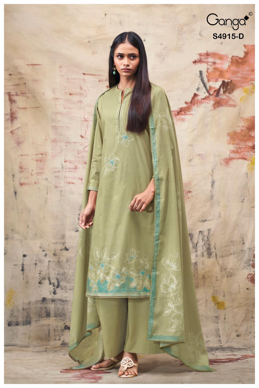Ganga Fivanshi 4915 catalog buy wholesale salwar kameez online 