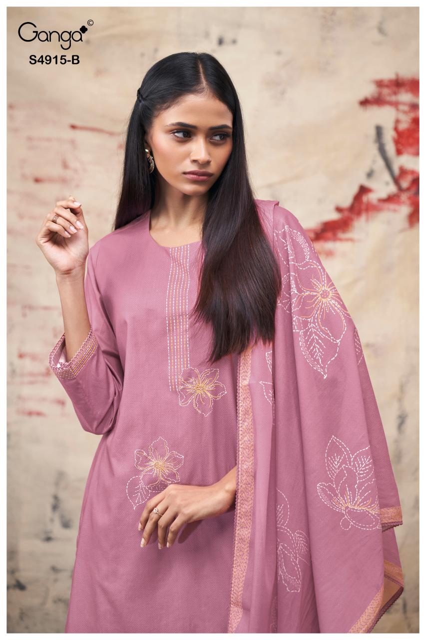 Ganga Fivanshi 4915 catalog buy wholesale salwar kameez online 