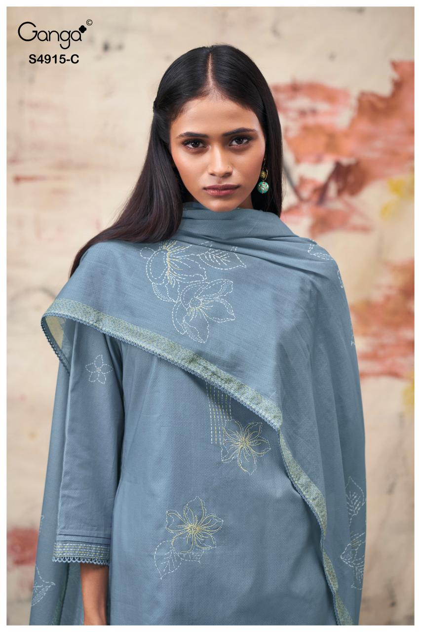Ganga Fivanshi 4915 catalog buy wholesale salwar kameez online 