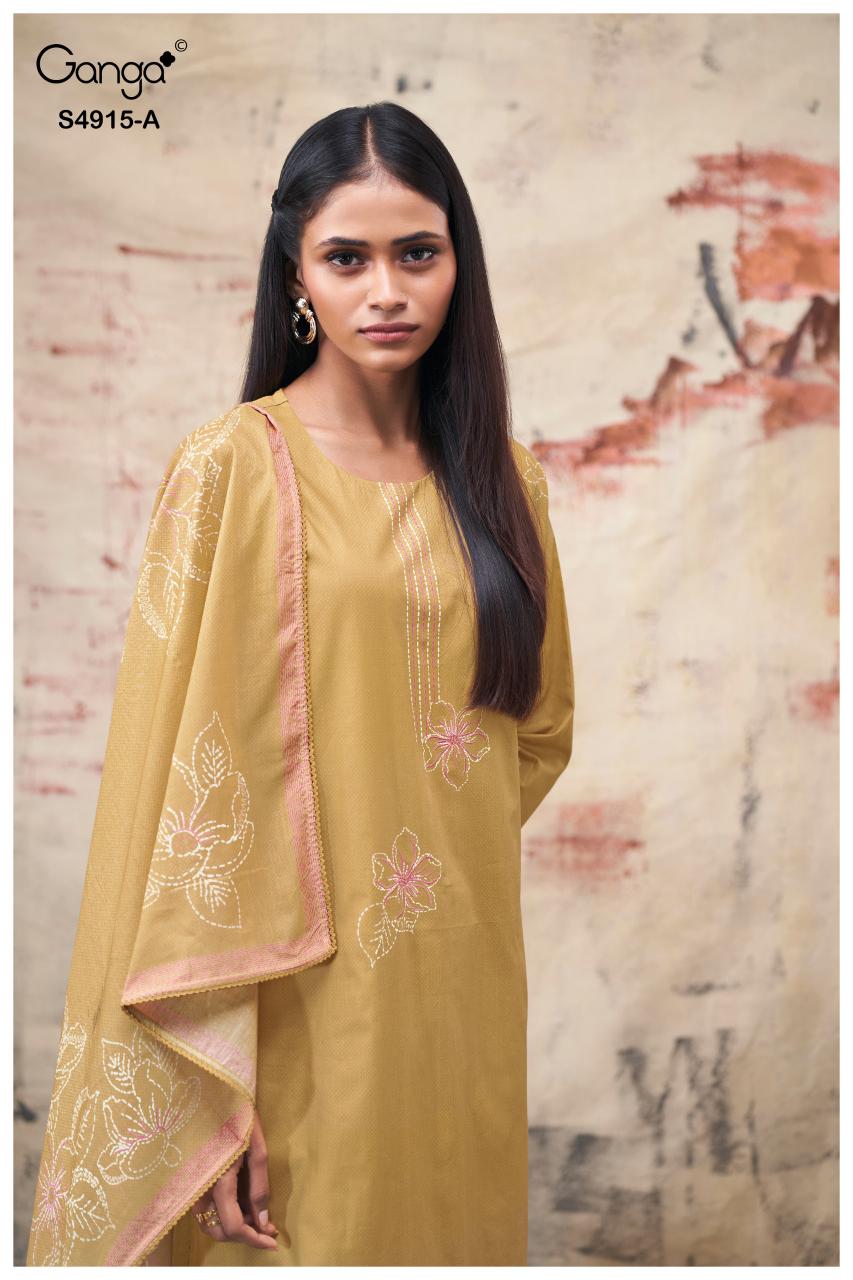 Ganga Fivanshi 4915 catalog buy wholesale salwar kameez online 