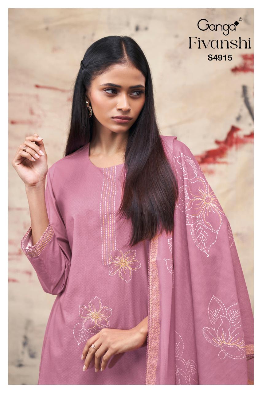 Ganga Fivanshi 4915 catalog buy wholesale salwar kameez online 