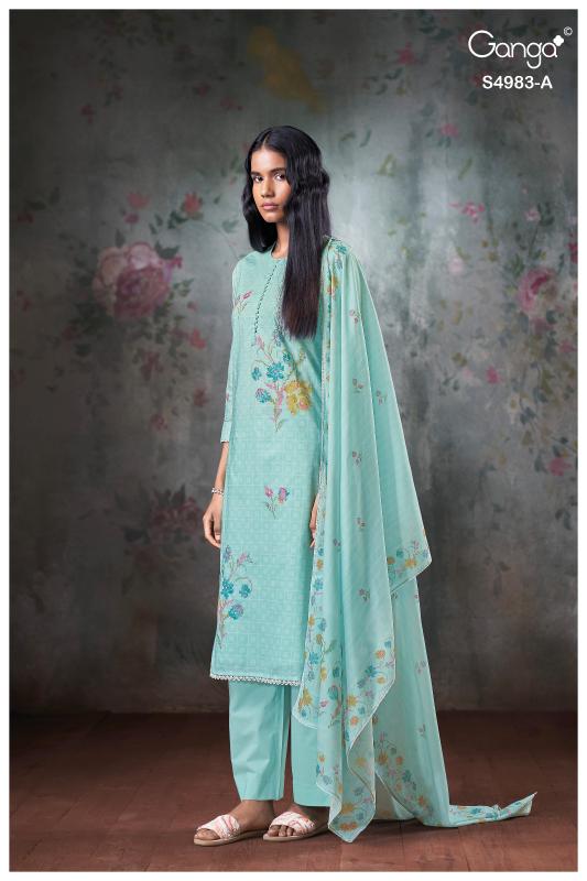 Ganga Fiyara 4983 catalog wholesale salwar kameez surat 