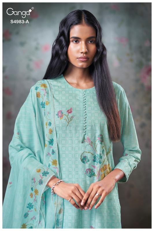 Ganga Fiyara 4983 catalog wholesale salwar kameez surat 