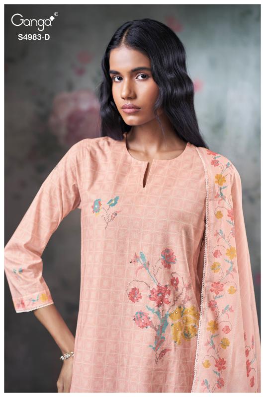 Ganga Fiyara 4983 catalog wholesale salwar kameez surat 