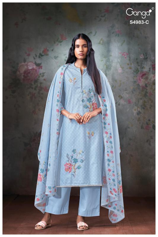 Ganga Fiyara 4983 catalog wholesale salwar kameez surat 